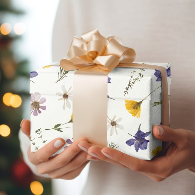 Gift Wrapping Papper Wildblomme Blommigt Garden Pa Presentpapper (Skapare uppladdad)