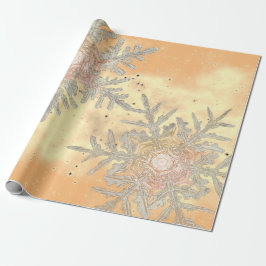 GIFT WRAPPING WILSON BENTLEY SNÖFLINGOR SUNSET PRESENTPAPPER