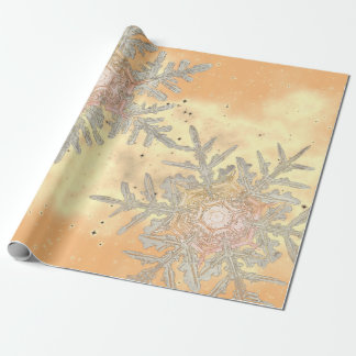 GIFT WRAPPING WILSON BENTLEY SNÖFLINGOR SUNSET PRESENTPAPPER
