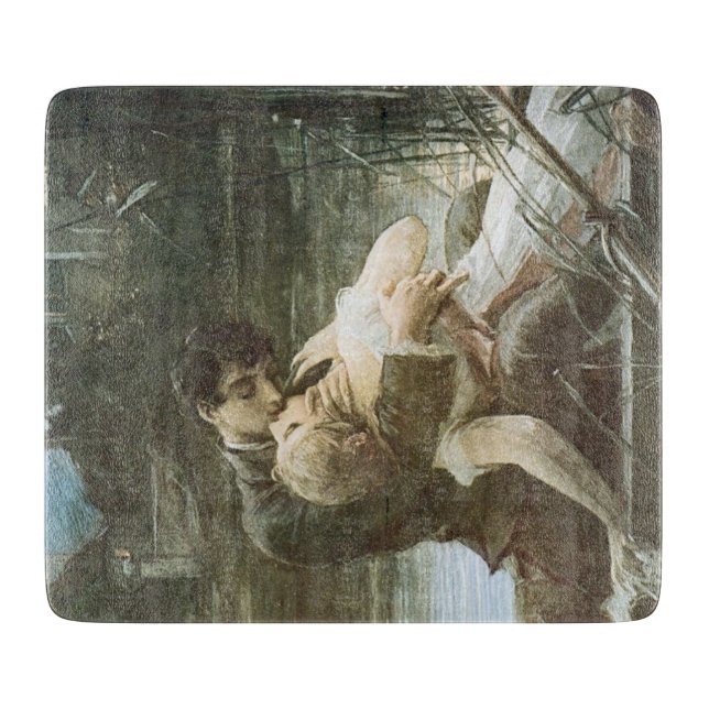Gift Young Couple i Kärlek (Kissing in a Boat) (Framsidan)