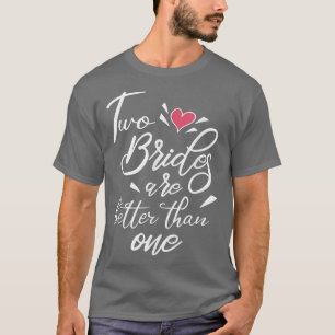 Gifta brud brudgum möhippa bröllop t shirt