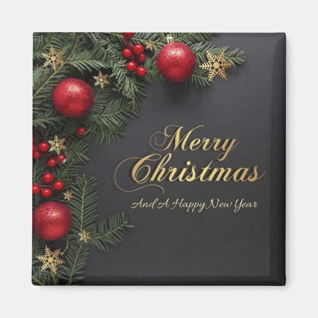 gifta jultomtkött magnet (Framsidan)