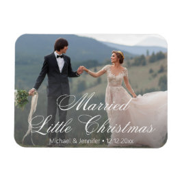 gifta lilla jul bröllopsfoto högtid magnet