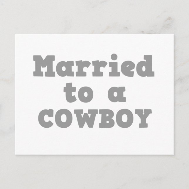 GIFTA MED EN COWBOY VYKORT (Framsida)