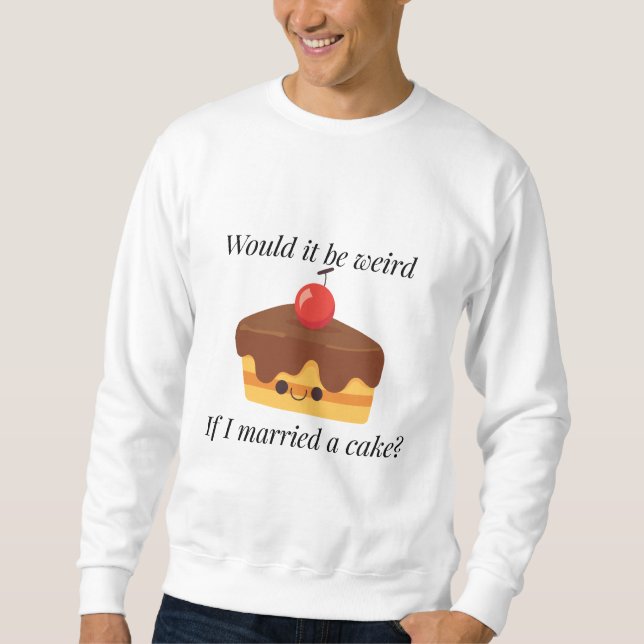 gifta min Dessert Soulmate Lång Ärmad Tröja (Framsida)