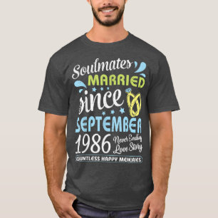 Gifta sedan sept 1986 aldrig slutande 36 års kärle t shirt