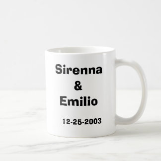Gifta sig 2003, Sirenna&Emilio, 12-25-2003 Kaffemugg