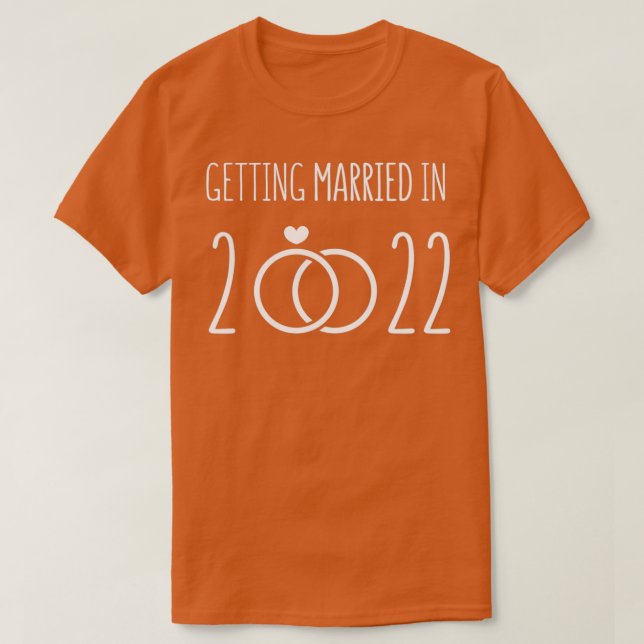 Gifta sig 2022, hämta redo t shirt (Design framsida)