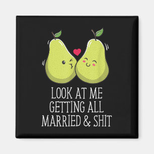 Gifta sig Bride Groom Furture Make T Magnet