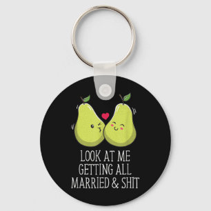 Gifta sig Bride Groom Furture Make T Nyckelring