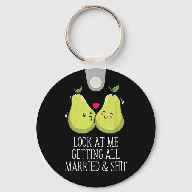 Gifta sig Bride Groom Furture Make T Nyckelring (Framsida)