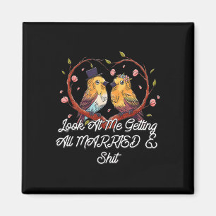 Gifta sig Bride Groom Future Wife Make till Magnet