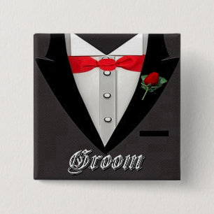 Gifta sig brudgumsmokingen knäppas knapp