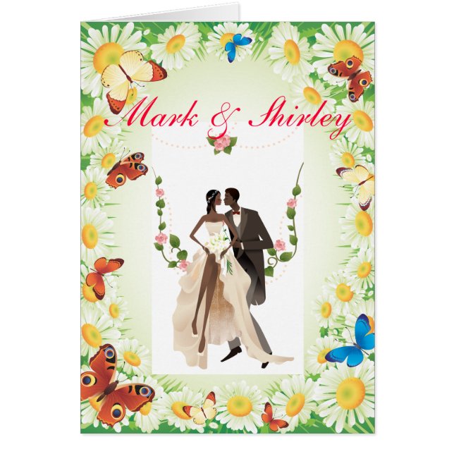 Gifta sig designer hälsningskort (Framsidan)