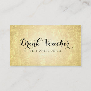 Gifta sig drinkkupongguld omkullkasta rabattkort