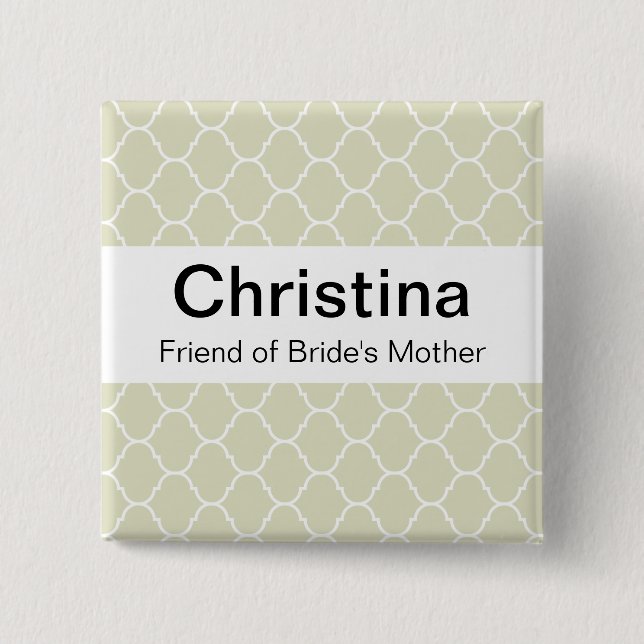 Gifta sig emblem (stora Sans Serif) Knapp (Framsida)