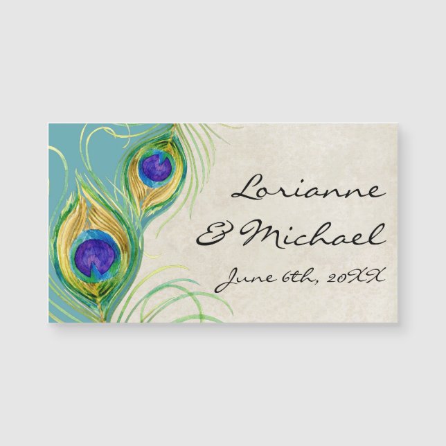 Gifta sig favörmottagandepåfågeln befjädrar aqua (Framsida)