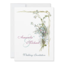 Gifta sig för blått- och rosavintageblommor