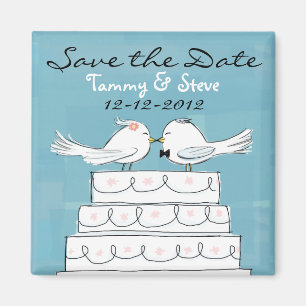 Gifta sig för love birds magnet