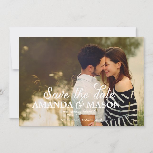 GIFTA SIG Foto Spara datum tillkännagivande Spara Datumet (Framsida)