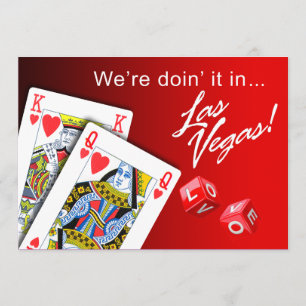 Gifta sig - göra den i röda Las Vegas Inbjudningar