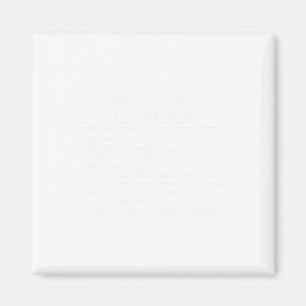 Gifta sig Groom Funny Bachelor Checklist-sida Magnet