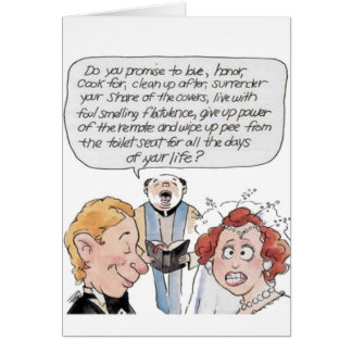 Gifta sig humor hälsningskort