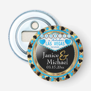 Gifta sig i Las Vegas - Baby blue Flasköppnare