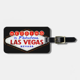 Gifta sig i sagolikt Las Vegas destinationsbröllop Bagagebricka