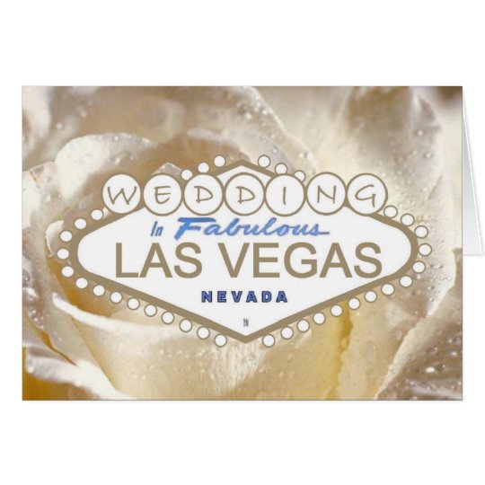 Gifta sig i sagolikt Las Vegas meddelandekort Hälsningskort