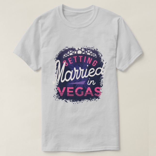 Gifta sig i Vegas T-Shirt (Design framsida)