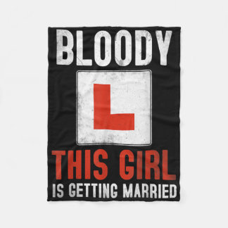 Gifta sig Idea för Fiancée&amp; Wo Fleecefilt