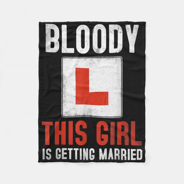 Gifta sig Idea för Fiancée&amp; Wo Fleecefilt (Framsidan)