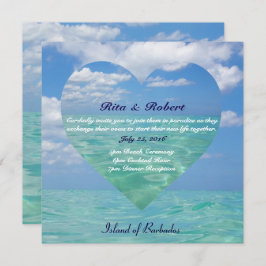 Gifta sig inbjudan för hav III Halv-Kommenterar