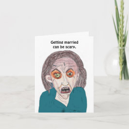 Gifta sig kan vara skrämmande. kort