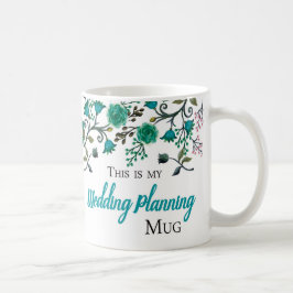 Gifta sig planera muggen, Grönt-Blått tona Kaffemugg