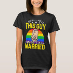 Gifta sig Pridet Mon för LGBTQ Gay Bachelor Party- T Shirt<br><div class="desc">Gifta sig Manar för Pridet för HBT-partikettsgenerering</div>