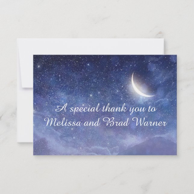 Gifta sig under stjärnageneralkortet tack kort (Framsida)