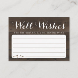 Gifta sig väl önskemål för Herr & Fru - lantligt