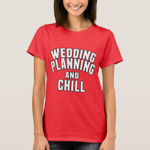 Gifta sigatt planera och kyla t-shirt