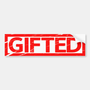 Giftad Frimärke Bildekal