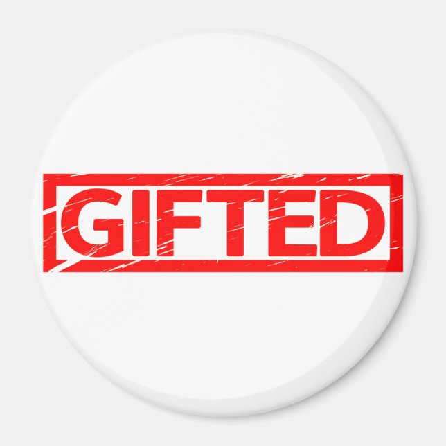 Giftad Frimärke Magnet (Framsidan)