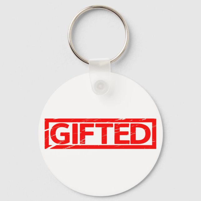 Giftad Frimärke Nyckelring (Framsida)