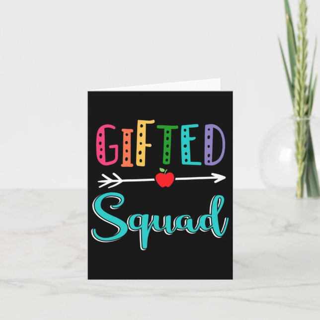 Giftad Squad Teacher Byck till skolan Kort (Framsida)