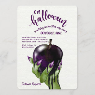 GiftApple Halloween inbjudan