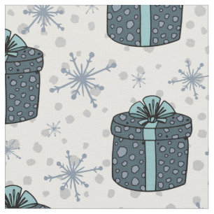 Giftboxar och Snöflingor Tyg