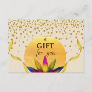 Giftcertifikat Lotus Flower Yoga Meditation Tilläggskort