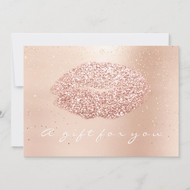 Giftcertifikat Ro Guld Confetti Kiss Beauty (Framsida)