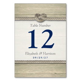 Gifter sig Bordsnumret Rustic Beach Wedding Bordsnummer