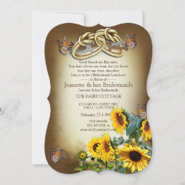 Gifter sig Bridemaid Party Inbjudningar